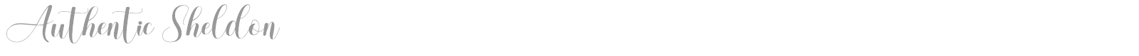 Authentic Sheldon font preview